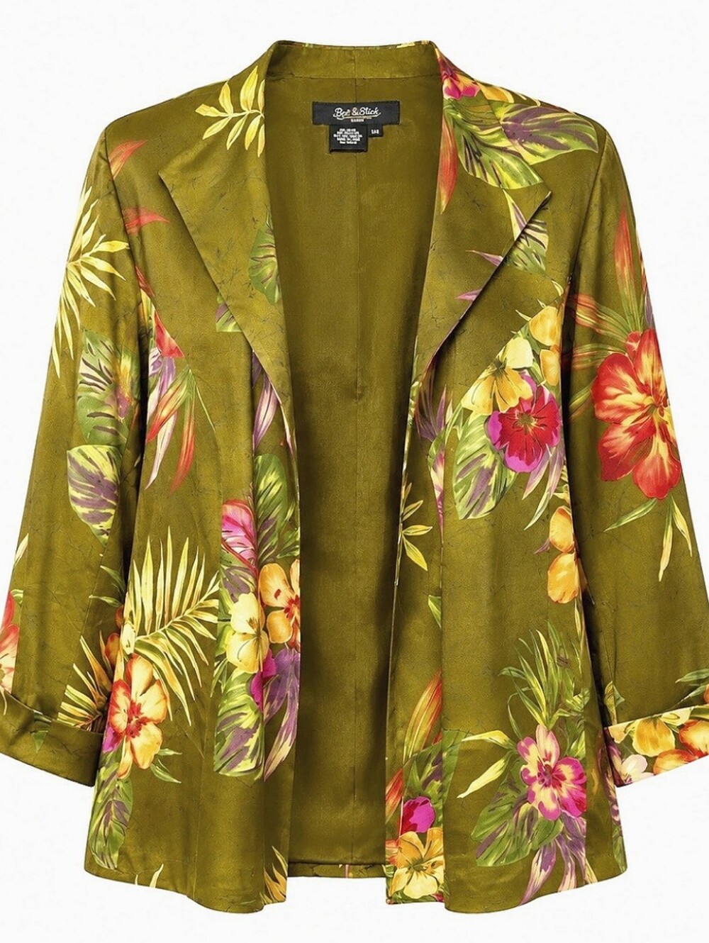 Peck & Peck 'Catalina' silk blend floral blazer, 16W. NWT